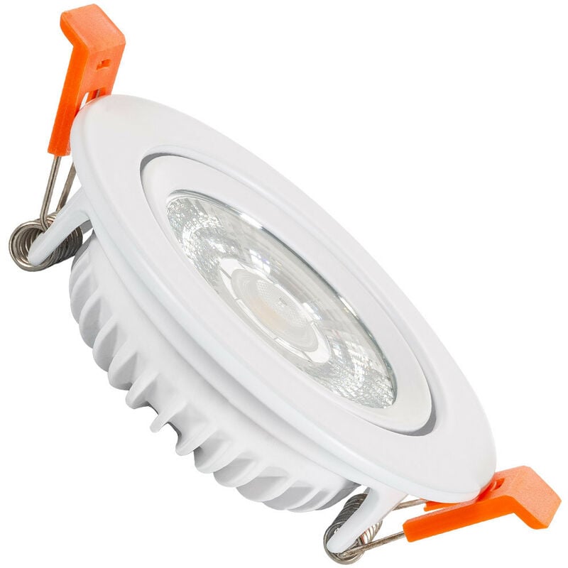 

Foco Downlight LED 5W COB Superslim Direccionable Circular Blanco Corte Ø75 mm CRI90 Expert Color No Flicker Blanco Cálido 3000K - Blanco Cálido