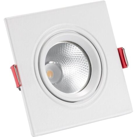 Foco Downlight LED 5W Cuadrado Madison Corte Ø 75 mm 3000K Blanco Cálido