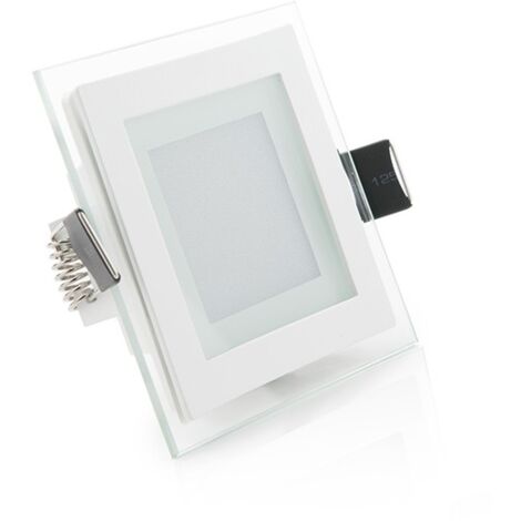 GREENICE Foco Downlight LED 6W 600Lm 2700ºK Cuadrado Cristal 40.000H [GR-MB02-6W-WW]