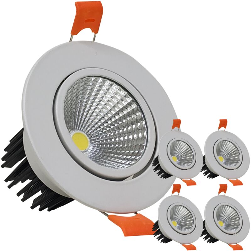 

Foco Downlight LED 7W 650LM Orientable Corte 65mm | Blanco Frío 6500K - Pack 5 Uds. - Blanco Frío 6500K