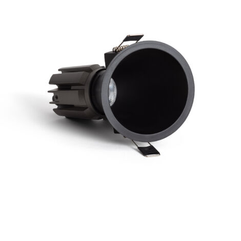 Foco Downlight LED 9W / 12W Cónico inclinación 20º Areni Corte Ø 85 mm 3500K Negro Blanco Cálido 12 W