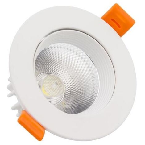 Foco Downlight LED 9W COB Direccionable Circular (UGR19) Blanco Corte Ø 90 mm