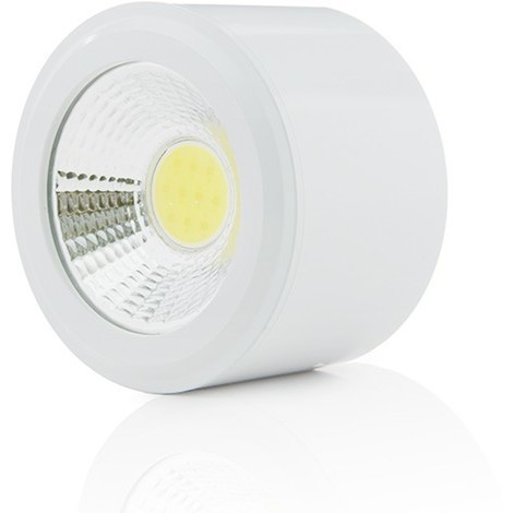 Foco Downlight  LED de Superficie COB Circular Blanco Ø68Mm 5W 450Lm 30.000H
