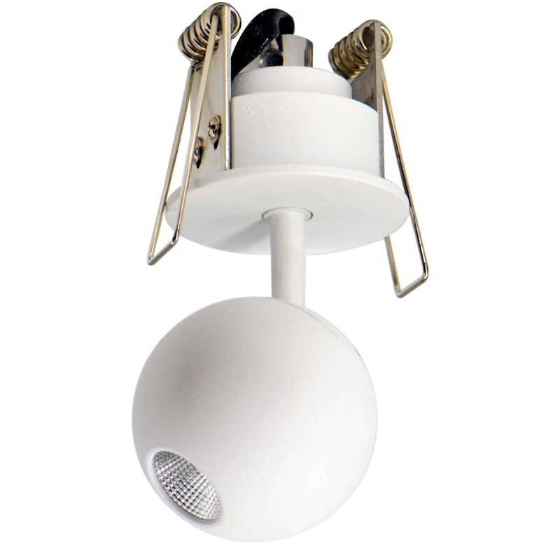 

Foco Downlight LED empotrable mini orientable 5W 'LUNA' | Blanco