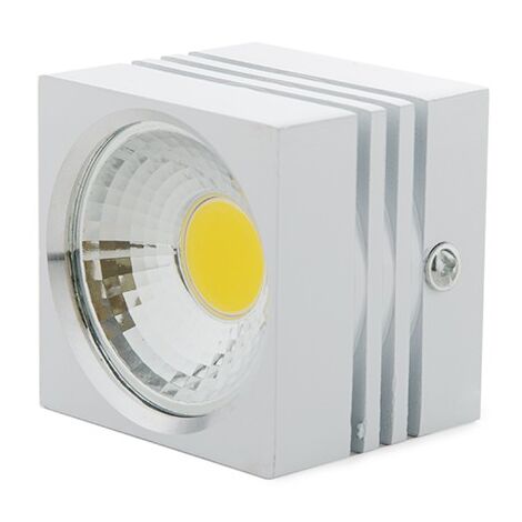 Foco Downlight  LED de Superficie COB Cuadrado Blanco 57X57Mm 3W 270Lm 30.000H BF-MZ3002-3W-W-R-WW
