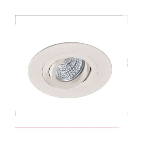 Foco empotrable blanco redondo 11 cm - LED