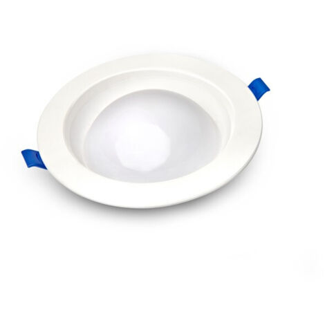 Foco empotrable de techo, redondo, Ø16cm, blanco, para baño, cocina, LED, 9W, color neutro, IP40, SATURN Kobi