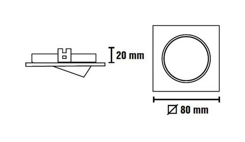 

FOCO EMPOTRABLE ECLO Color Cromo Tipo de bombilla Bombilla LED 9W Neutra 850 lúmenes