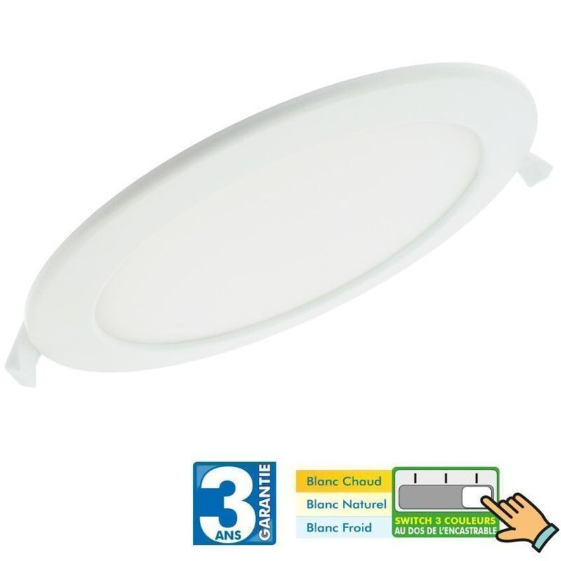 

Foco empotrable en techo LED 18W extra plano 3 colores.