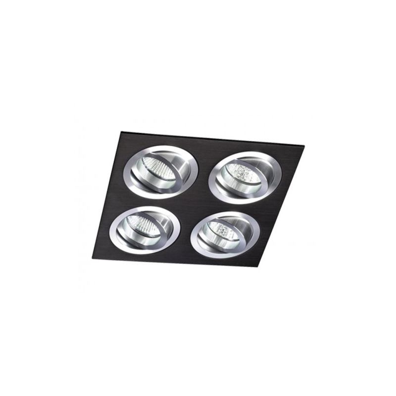 

FOCO EMPOTRABLE HELIUM CUADRADO ALUMINIO Color Negro Número de luces 4 Luces Tipo de bombilla Bombilla LED 9W Cálida 850 lúmenes