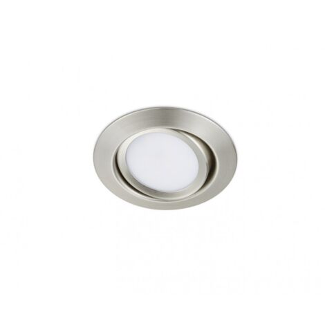 Foco Empotrable Led 5w Orientable Ø8 cm Rila Niquel Trio Iluminación
