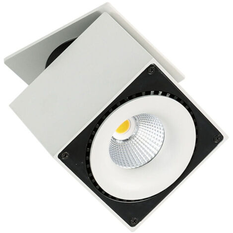 Foco empotrable LED Italux Sevilla, blanco moderno, SL7562/28W 3000K WH+BL