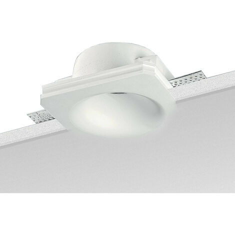 Foco empotrable redondo Nobile en Yeso Blanco 9095