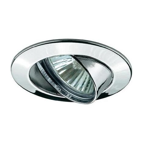 PROYECTOR EMPOTRABLE GIRATORIO PARA BOMBILLA R FLECTOR GU10 50W PAULMANN 98878