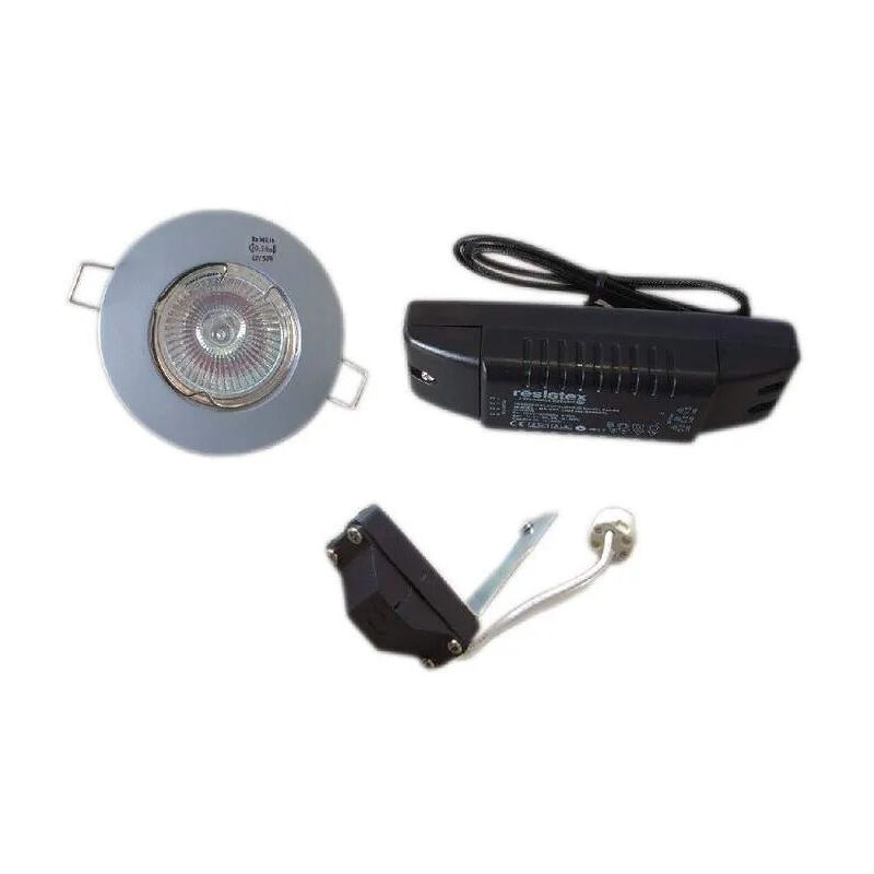 

Foco empotrado Alufix + transformador D.50 Alu de 50W electrónico