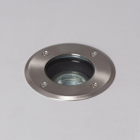 Foco Exterior Empotrable Suelo Circular Inox para GU10 Aluminio - Aluminio