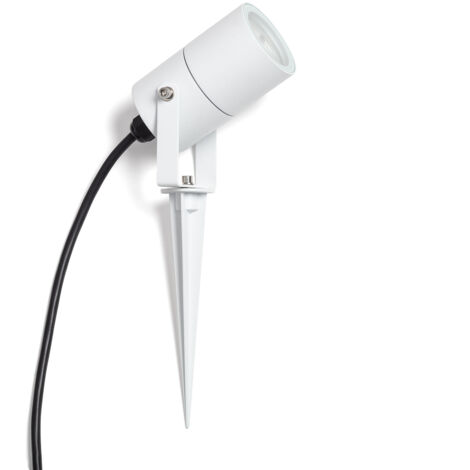 Foco Exterior GU10 Aluminio con Pincho Telaga Blanco