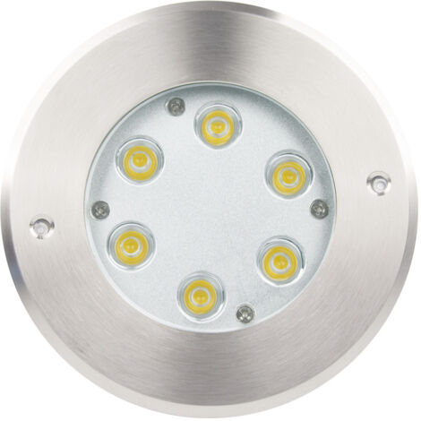 Foco Exterior LED 7W Empotrable Suelo Inox Veyra 3000K Blanco Cálido