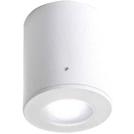 Foco FRANCA 1xGU10 6W con pulsador CCT (2colores) IP55 resina blanca
