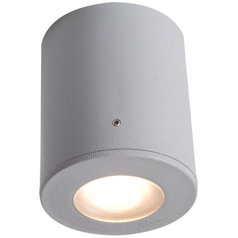 Foco FRANCA 1xGU10 6W con pulsador CCT (2colores) IP55 resina gris