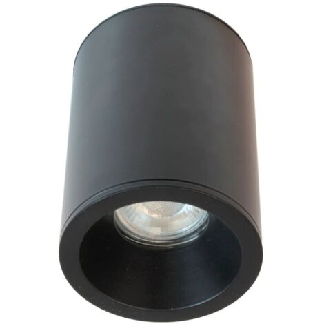 Foco “Fred” de aluminio GU10 color negro