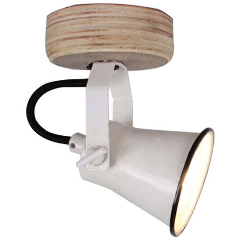 Foco GU10 para Pared y Techo en Madera y Cerámica Esmaltada