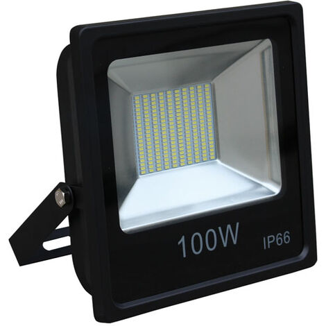 Foco de luz LED de 1100 lm para exterior IP66 con batería recargable 10000  mAh y panel solar - Cablematic