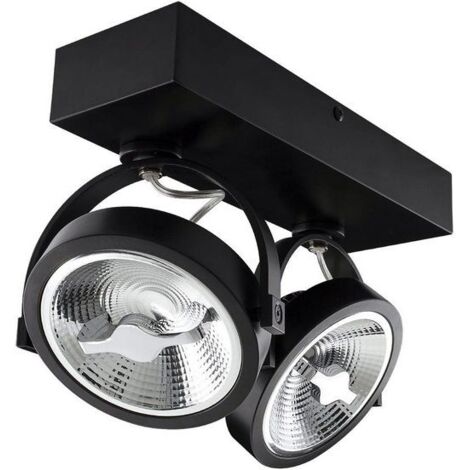 Foco LED 30W CREE de Superficie Direccionable AR111 Regulable Negro 4000K Blanco Neutro