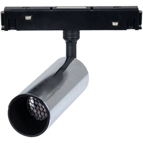 Foco LED carril magnético 7W 48V cromado 2700K