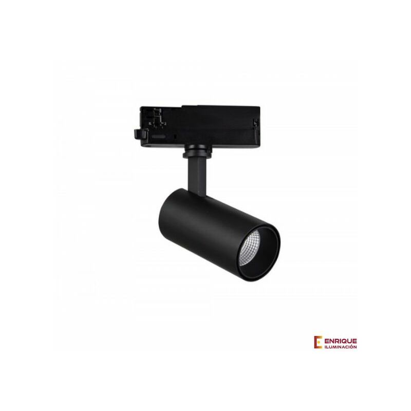 

Foco led carril trifásico Fiji de Mantra | Negro 15W 4000K