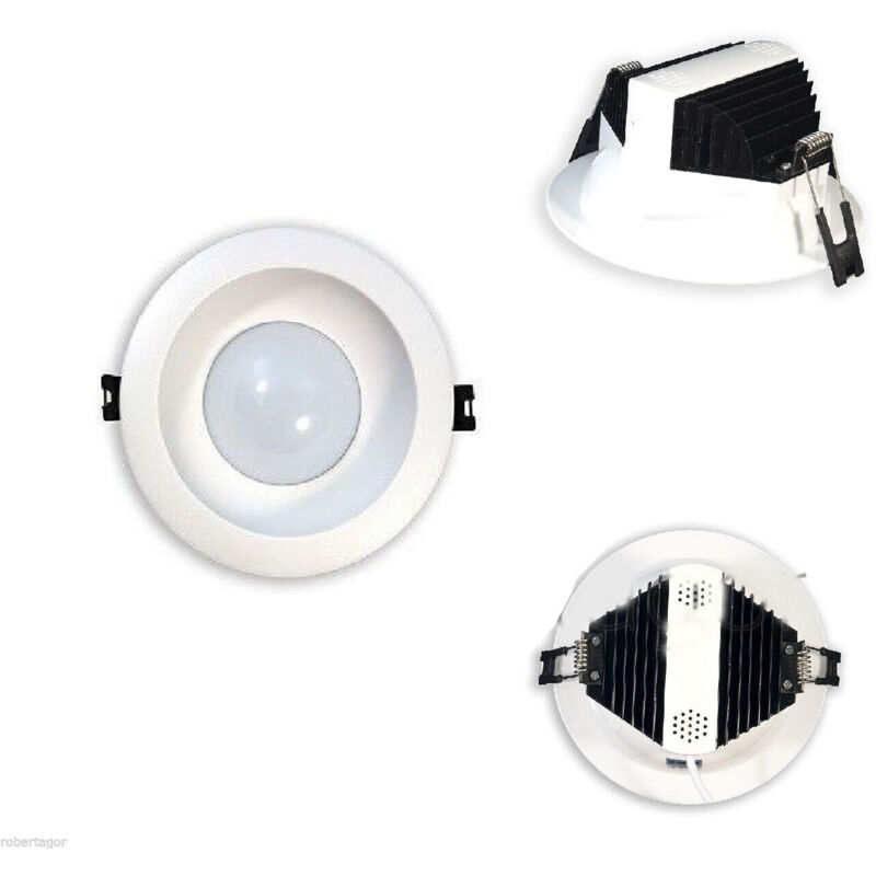 Foco Led Circle Empotrable Con Alas Para Techo Y Pared Foco 7w Lámpara De Luz Cálida