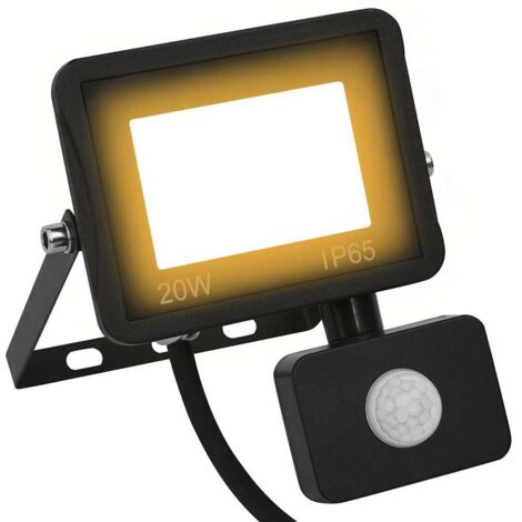 Foco LED con sensor 20 W  cálido