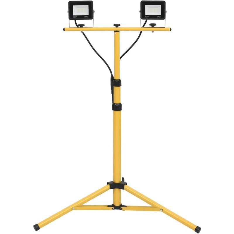

Foco LED con trípode 2x20 W blanco frío