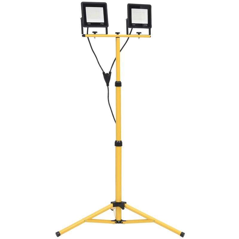 

Foco LED con trípode 2x50 W blanco frío