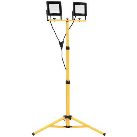 Foco LED con trípode 2x50 W frío