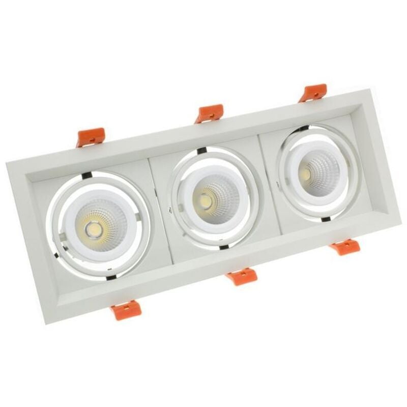 

Foco Downlight LED 3x10W CREE-COB Direccionable Madison LIFUD (UGR 19) Corte 295x110 mm Blanco Frío 5000K - Blanco Frío 5000K