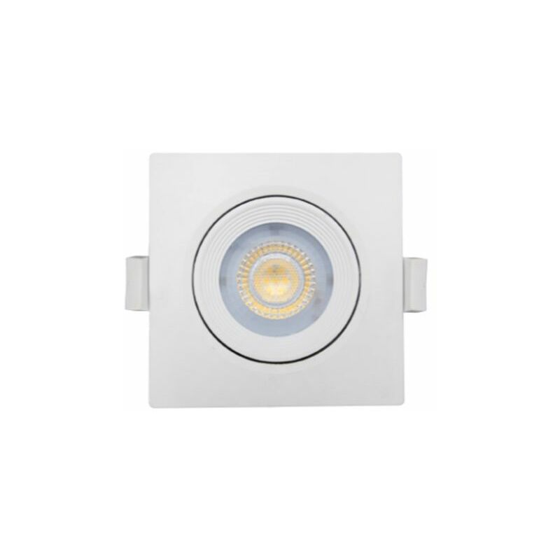 

Foco led cuadrado blanco 6,5W Nahe SQ luz cálida 830 - Prilux