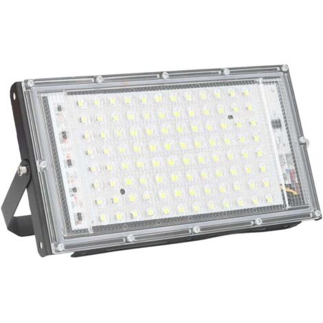 Foco LED de 100 W, superbrillante, 10 000 lúmenes, ángulo de haz de 120°, blanco frío, IP65, resistente al agua, 85-265 V