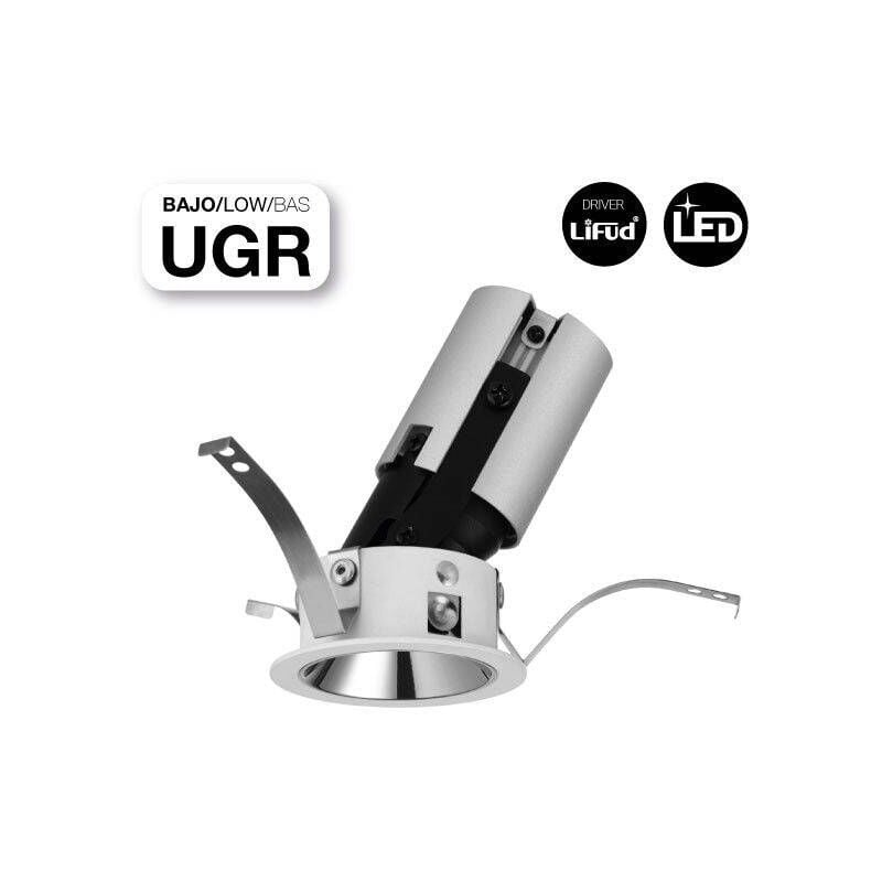 

Foco LED empotrable ajustable Ø50mm 5W COB IP20 Bajo UGR | Blanco Cálido