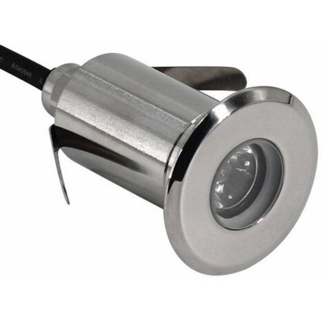 Foco LED empotrable en suelo 1,5W 12V-DC IP67 Blanco Cálido | Blanco Cálido