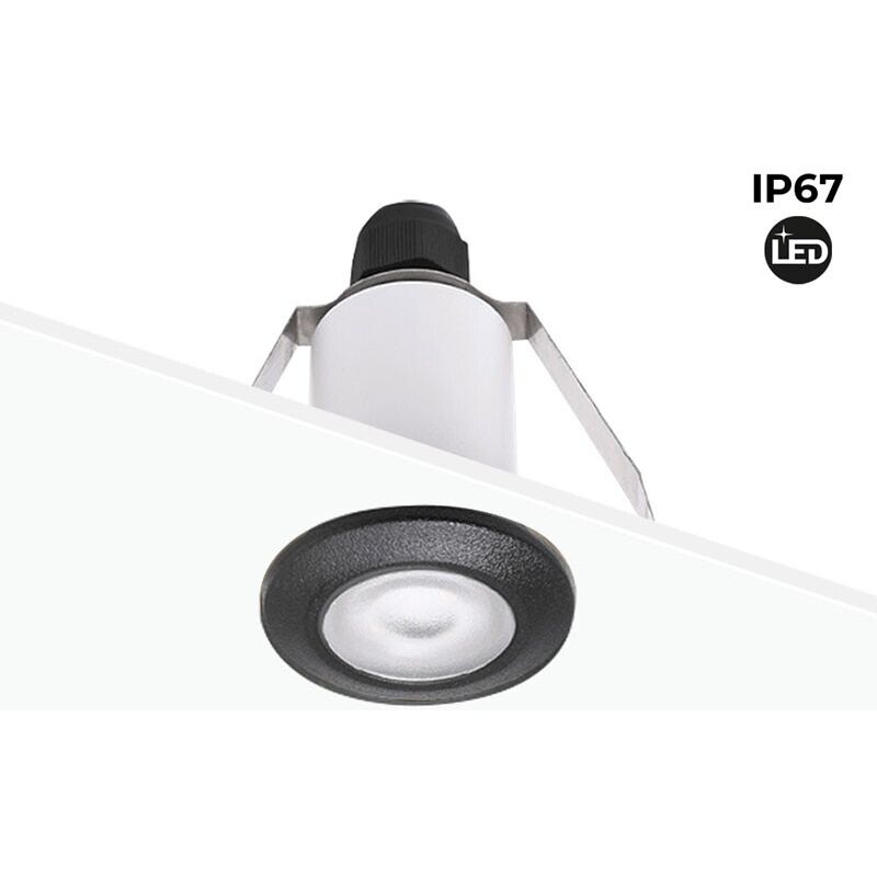 

Foco LED empotrable en suelo TERESA IP67 | Blanco cálido 3000K - Negro - Fumagalli