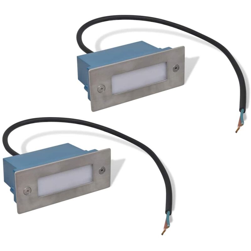 

Foco LED empotrable para escaleras 44 x 111 x 56 mm - Plateado