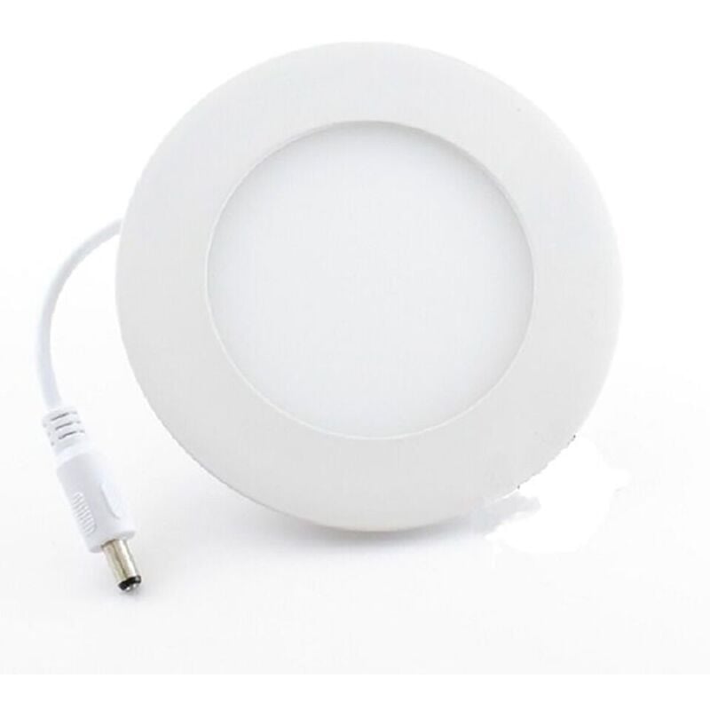 Foco Led Empotrable Redondo Delgado De 6 W Con Controlador Led Blanco 6400k Para Techo