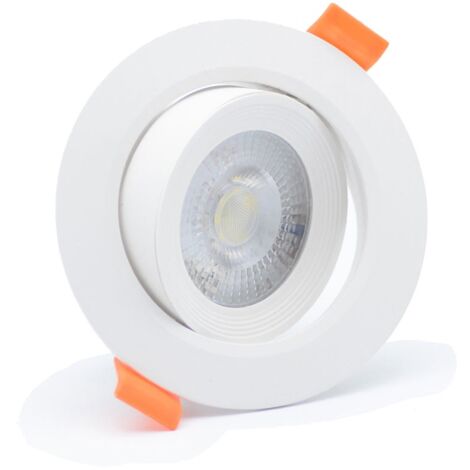 Foco LED empotrable redondo Duralamp 7W 4000K 40° Blanco D307TNW