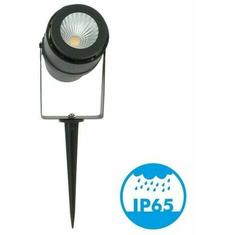 Foco LED Garden Spike 12W Negro 720LM Temperatura de Color: Blanco Neutro 4000K