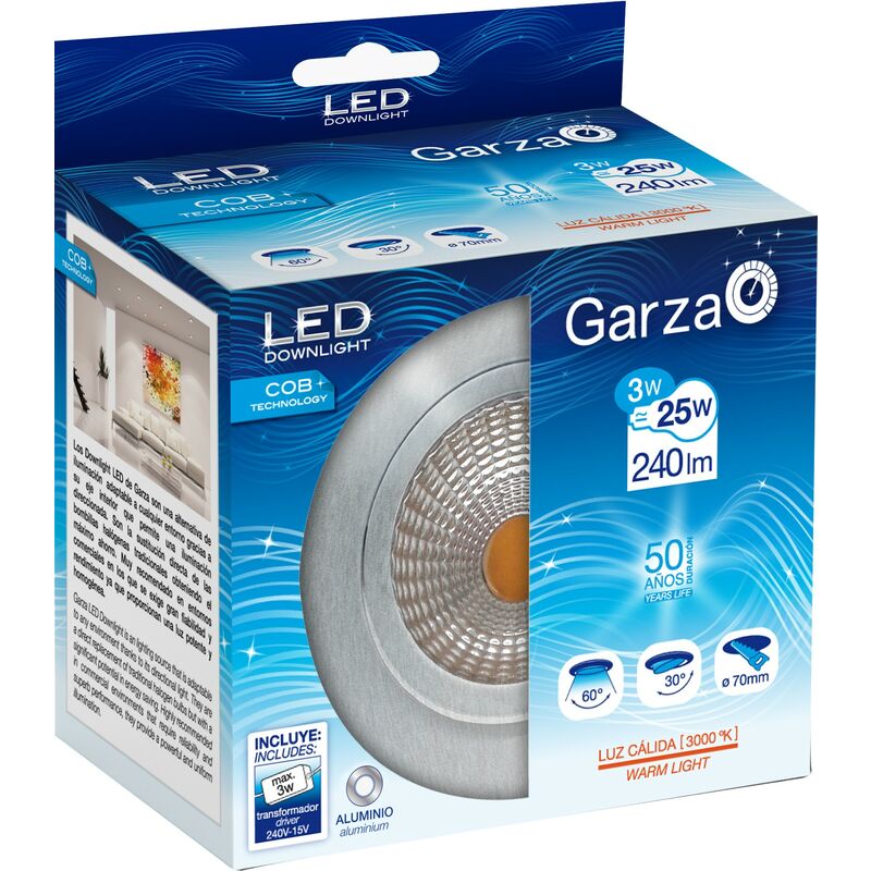 

Led Empotrable Gris 3W - Garza