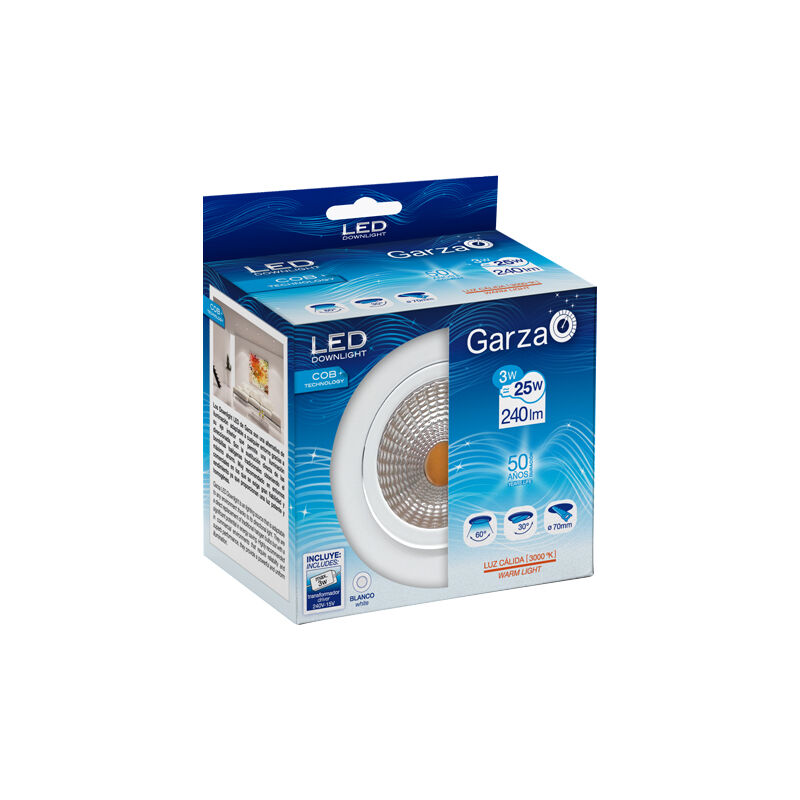 

Led Empotrable, Blanco, 3 W - Garza
