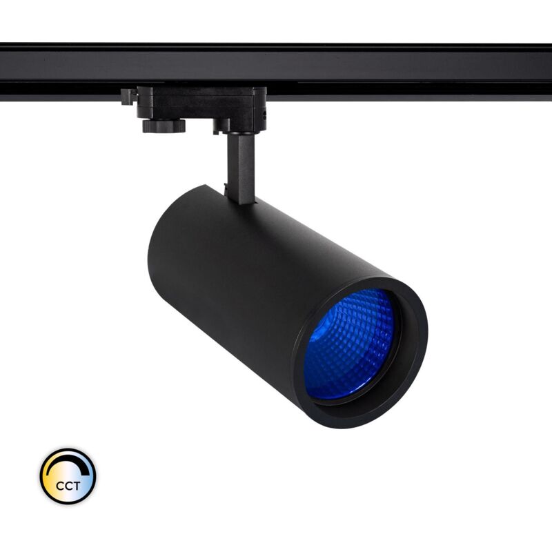 

Efectoled - Foco LED New d'Angelo Negro 40W CCT LIFUD para Carril Trifásico Especial Tienda de Alimentación Rojo. - Rojo