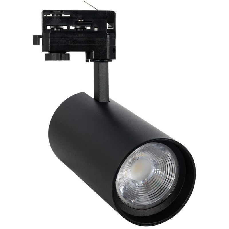 

Efectoled - Foco LED New d'Angelo Negro 30W (CRI90) CCT LIFUD con Óptica Variable para Carril Trifásico Óptica Cóncava 15º - Óptica Cóncava 15º