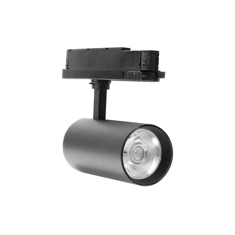 

Iluminashop - Foco LED para Carril 30W Negro Milan Trifásico Chip Osram Blanco Frío 6000K